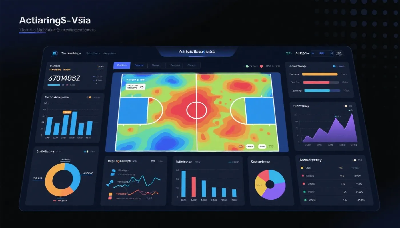 赛事数据分析仪表盘示意图