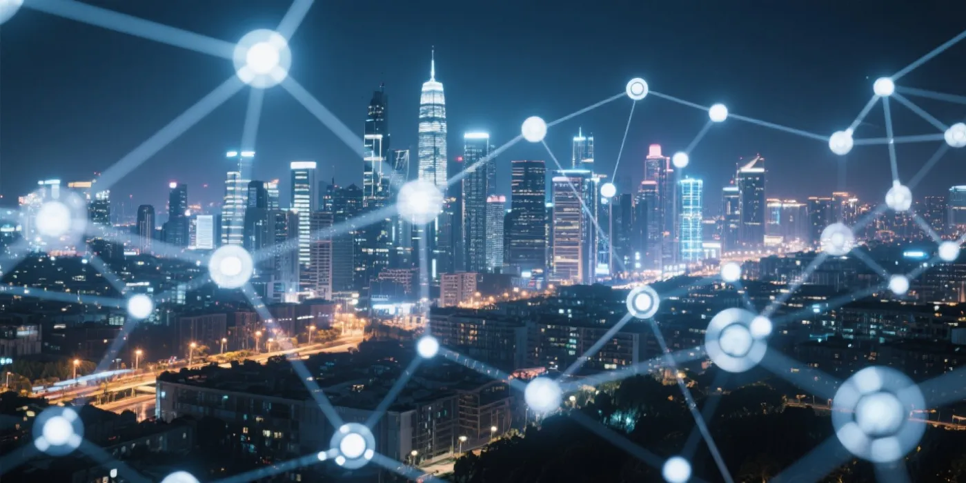 城市与连接示意图